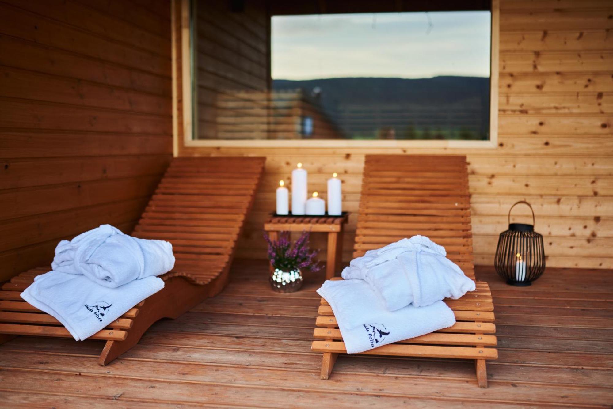 Osada Orlica Klimatyczne Domki Z Widokiem Na Gory I Termalnym Spa Sauna Jacuzzi 4 Km Od Zieleniec Ski Arena Лясувка Екстер'єр фото